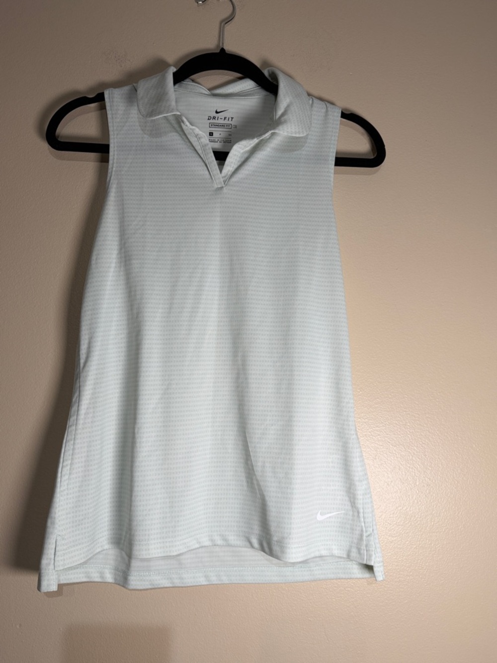 Nike Women's Sleeveless Polo Tank Top - Pale Mint